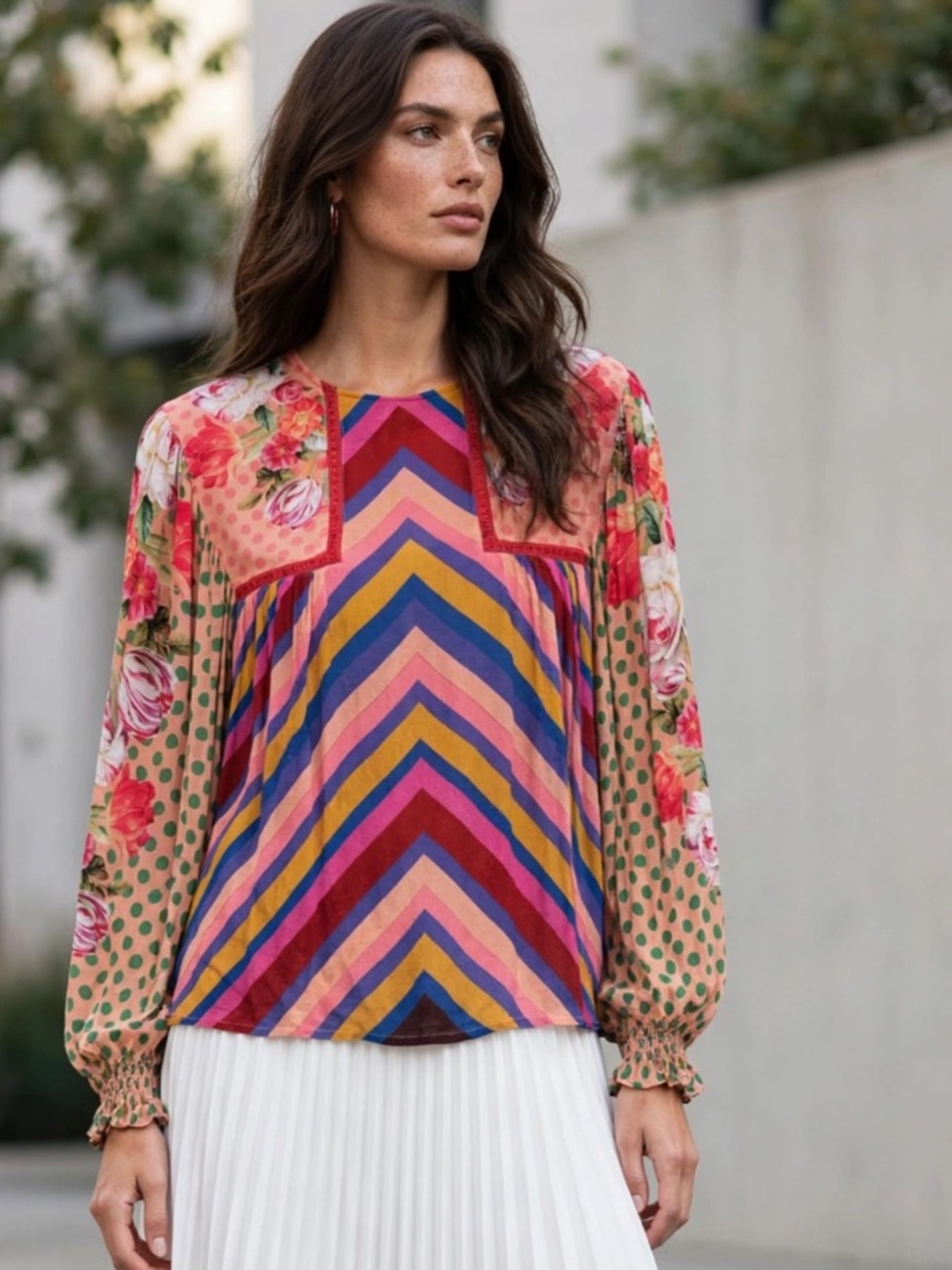 Bl^nk London Anthropologie Miranda Peasant Blouse